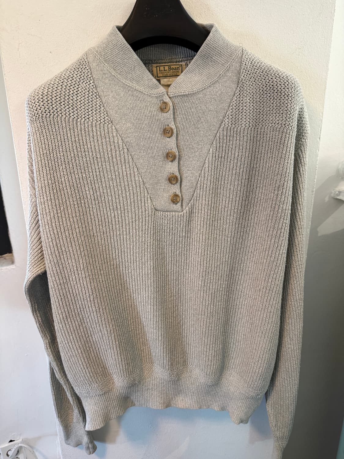 L.L bean 90s USA🇺🇸 5버튼 헨리넥 XL 상품이미지1