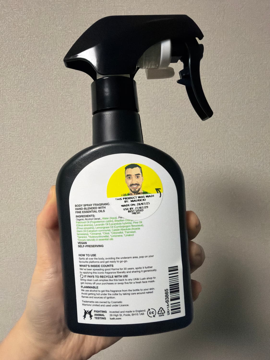 러쉬 카마 바디스프레이 상품이미지2