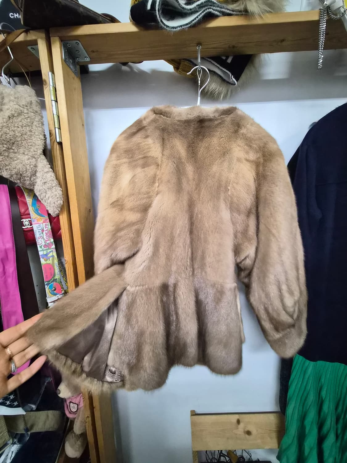 오브제 플래티넘 벌룬밍크자켓 상품이미지7