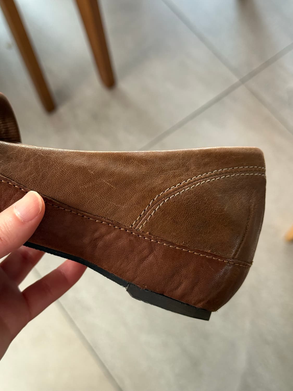 일본빈티지 ing 브라운 플랫슈즈 단화 메리제인  상품이미지5