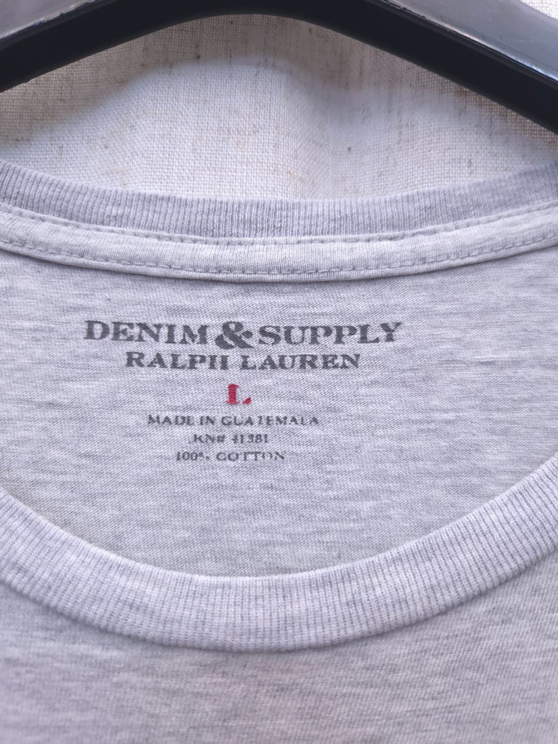 데님앤서플라이 랄프로렌 반팔 티셔츠 회색 상품이미지2