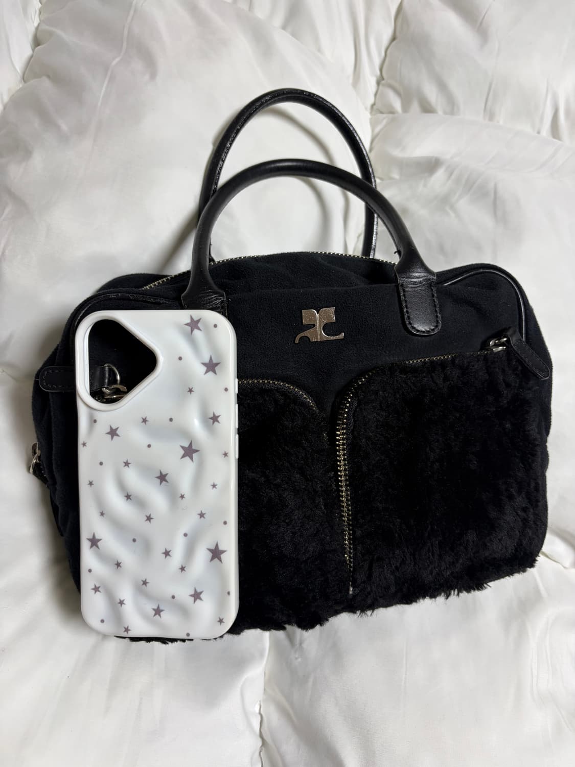 꾸레쥬 퍼 스웨이드 토트백 상품이미지7