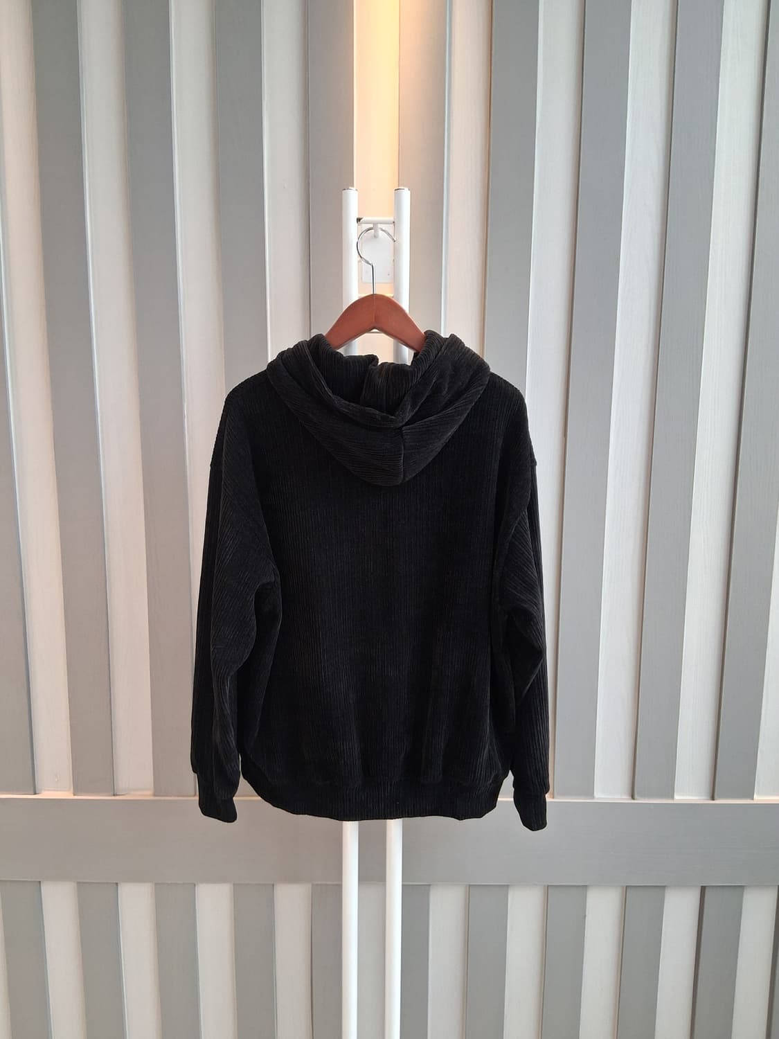 블랙 코듀로이 후드티 상품이미지6