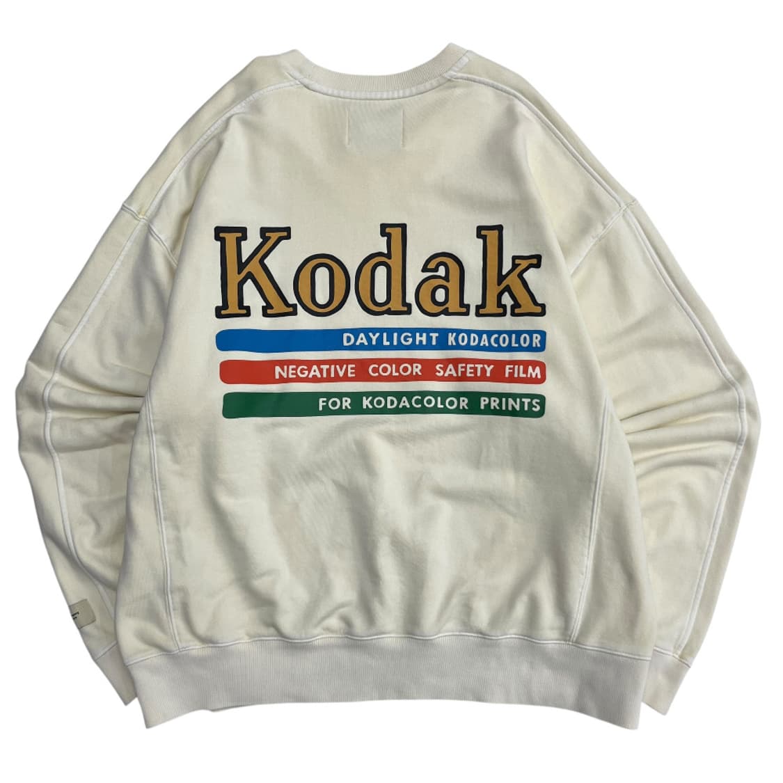 코닥 멀티컬러 로고 아이보리 맨투맨 XL 상품이미지4