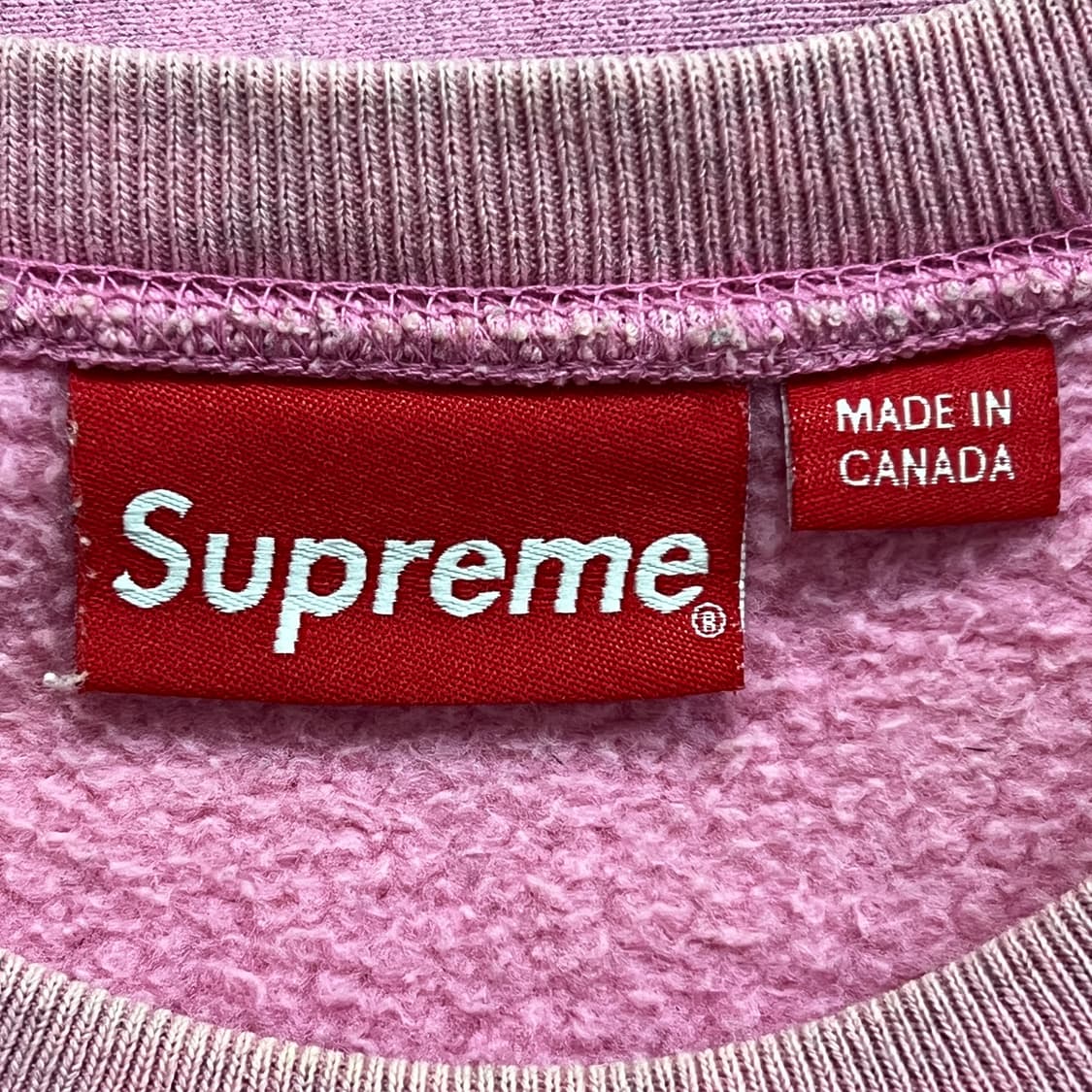 슈프림 15FW 박스로고 크루넥 헤더 핑크 상품이미지5