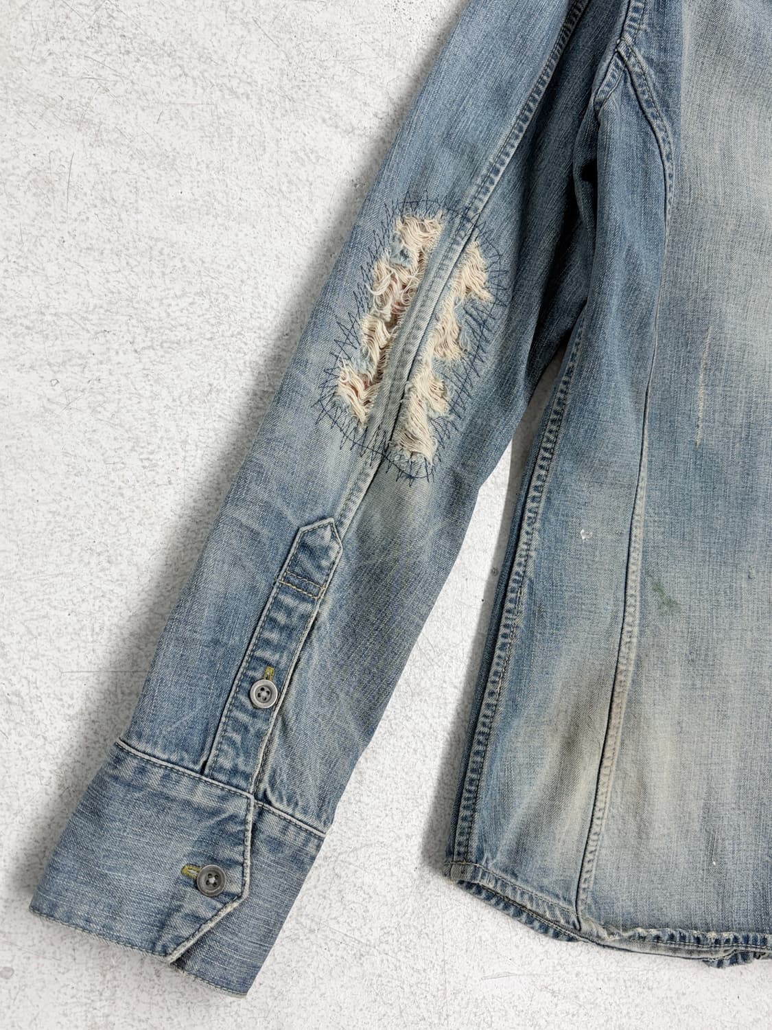 백래쉬 디스트레스드 웨스턴 데님 자켓 상품이미지6