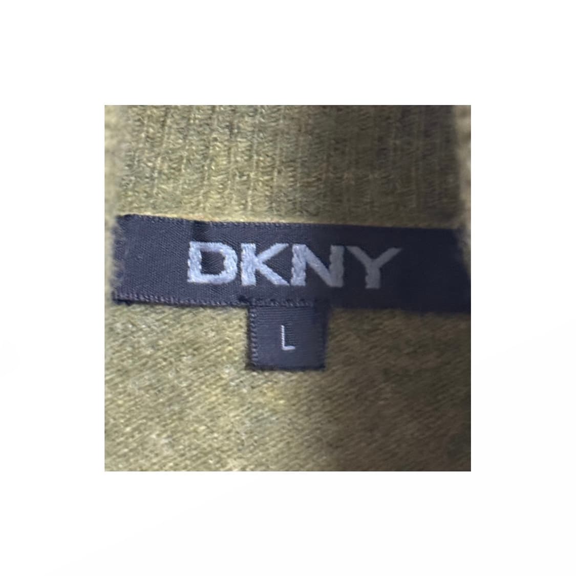 DKNY 모100% 니트 라임색 L사이즈 상품이미지2