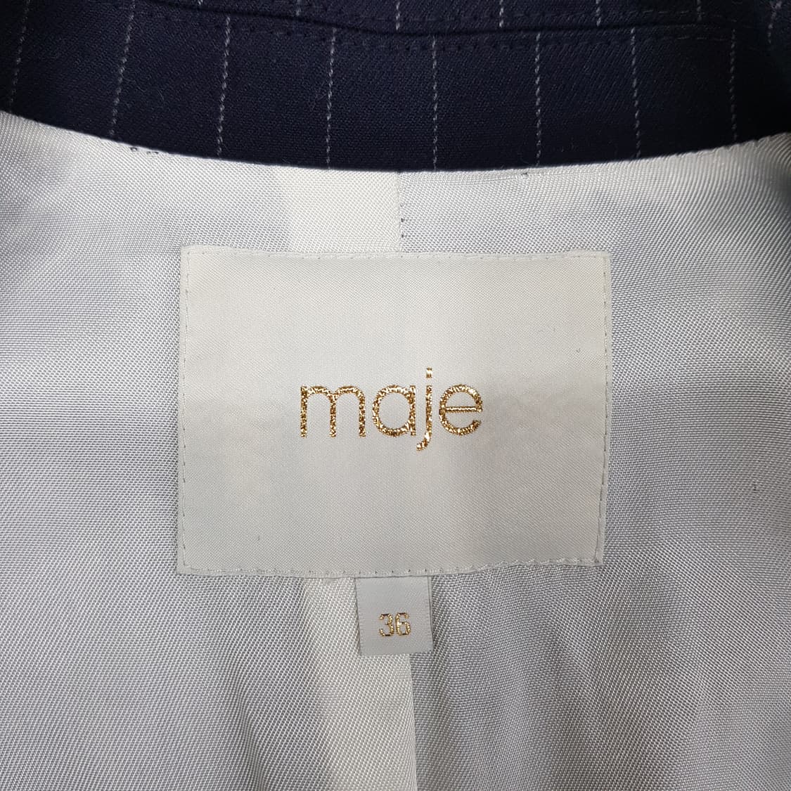 마쥬 MAJE 스트라이프 투피스 수트 세트 36사이즈 상품이미지9