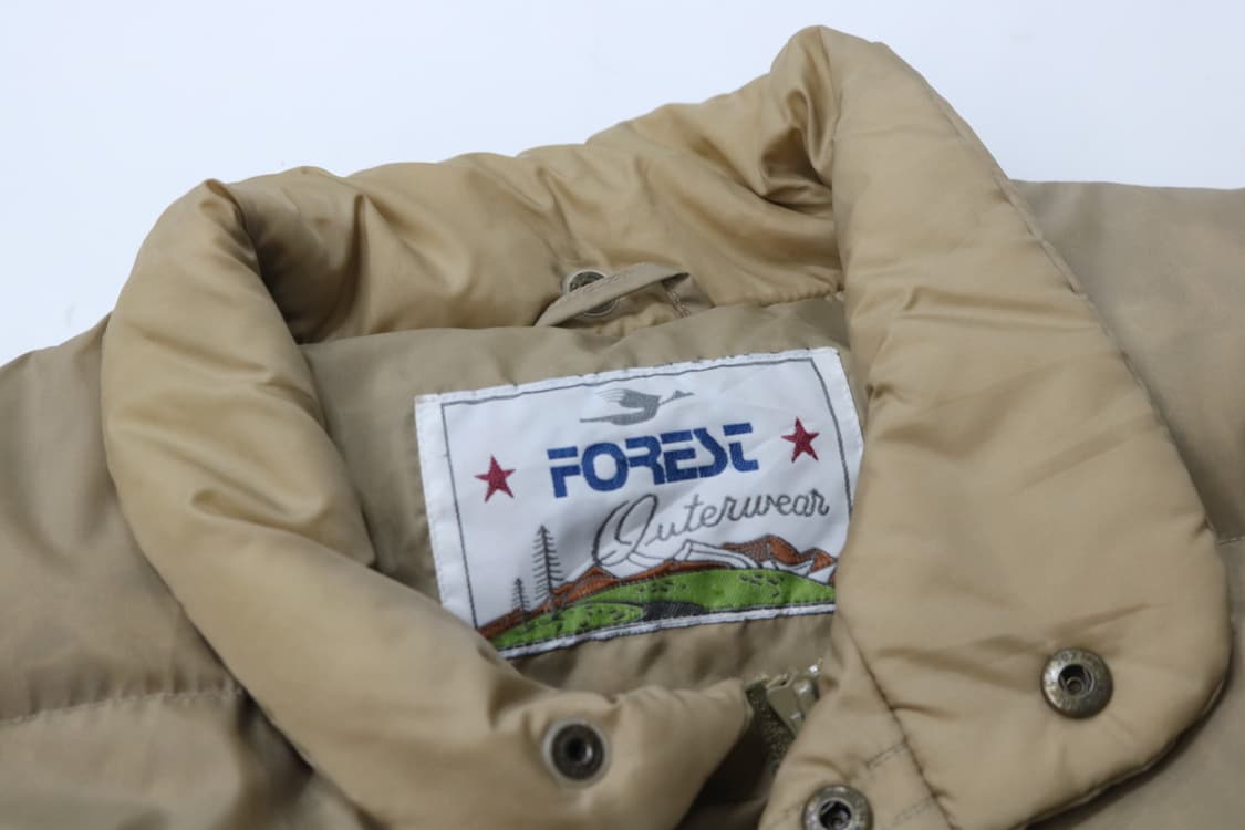 FOREST 빈티지 샌드 베이지 다운 푸퍼 자켓 M 상품이미지5