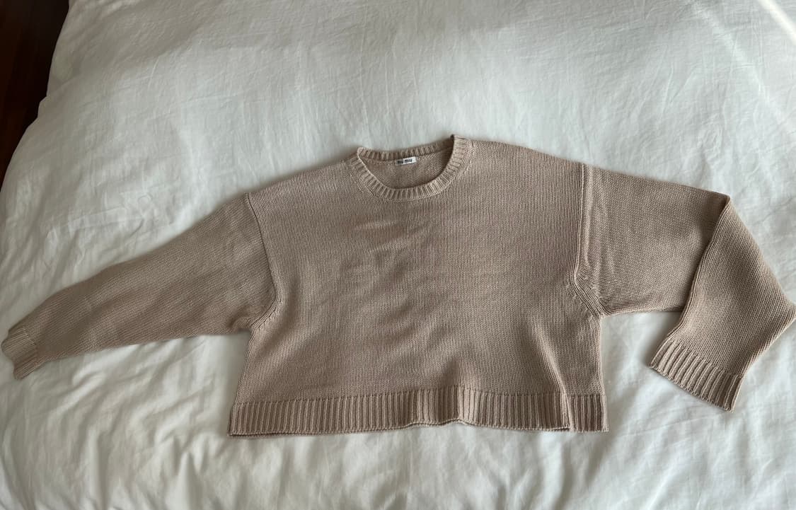 미우미우 크롭니트 상품이미지1