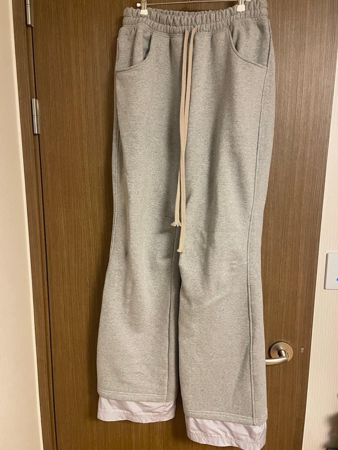 Wapworks W092 플래어 레이어드 스웨트팬츠 상품이미지1