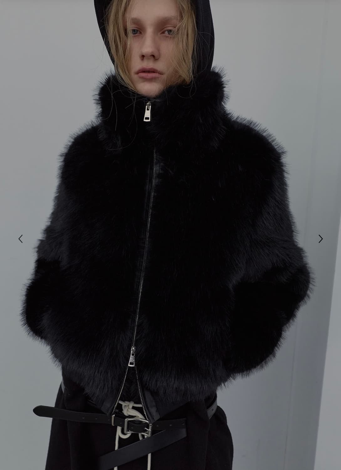 [LCDC] NEW FUR ZIP-UP JACKET (BLACK) 상품이미지3