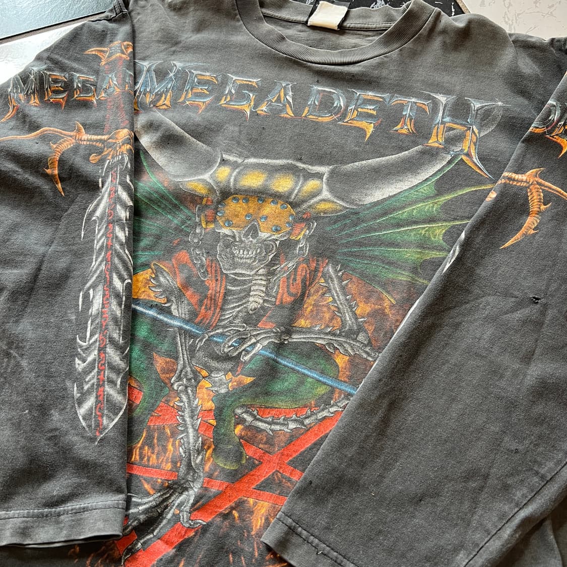 90s mega deth long sleeve 상품이미지4