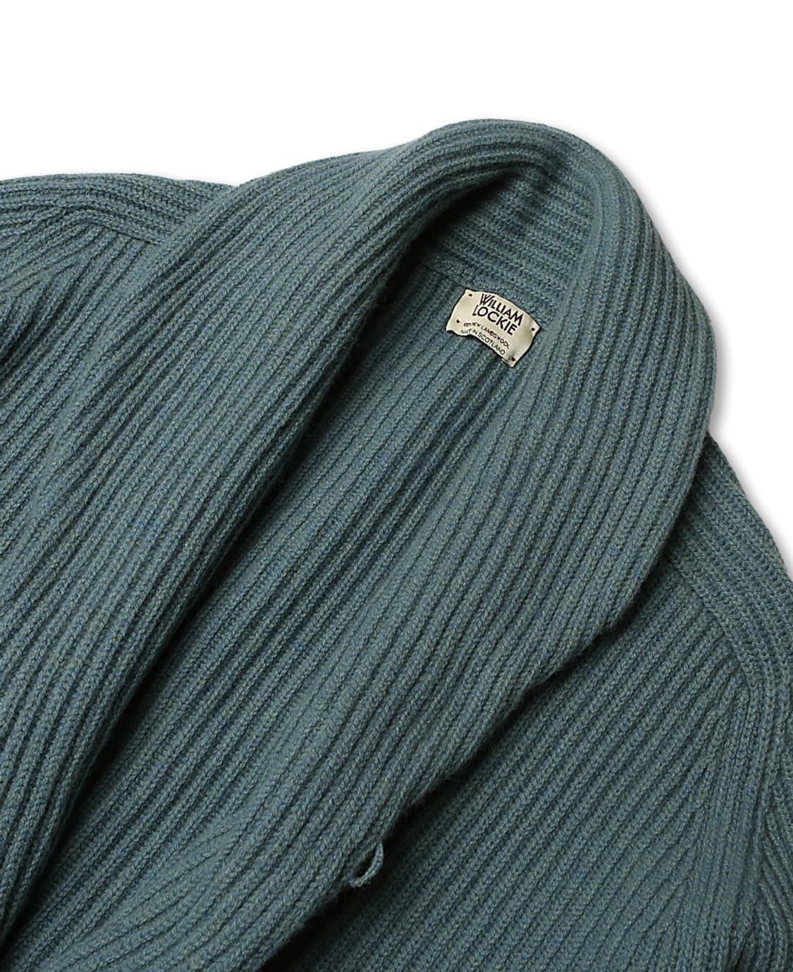 윌리엄 로키 [William Lockie] 스카이블루 숄카라 니트 가디건 상품이미지2