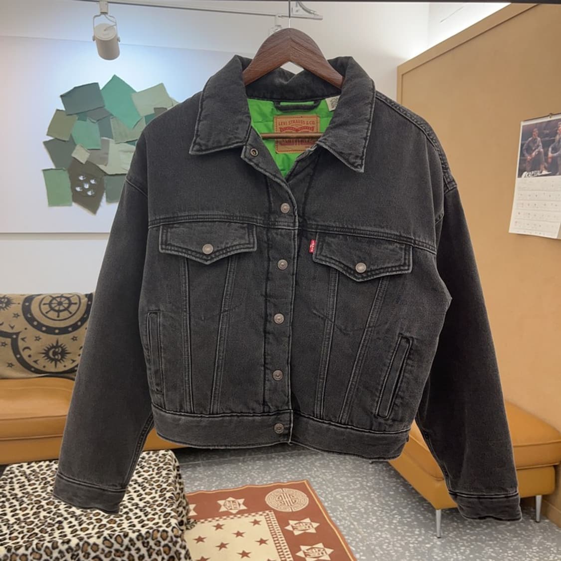 리바이스 올드스쿨 트러커 네온 누빔 데님 워크 자켓 M C08849 상품이미지3