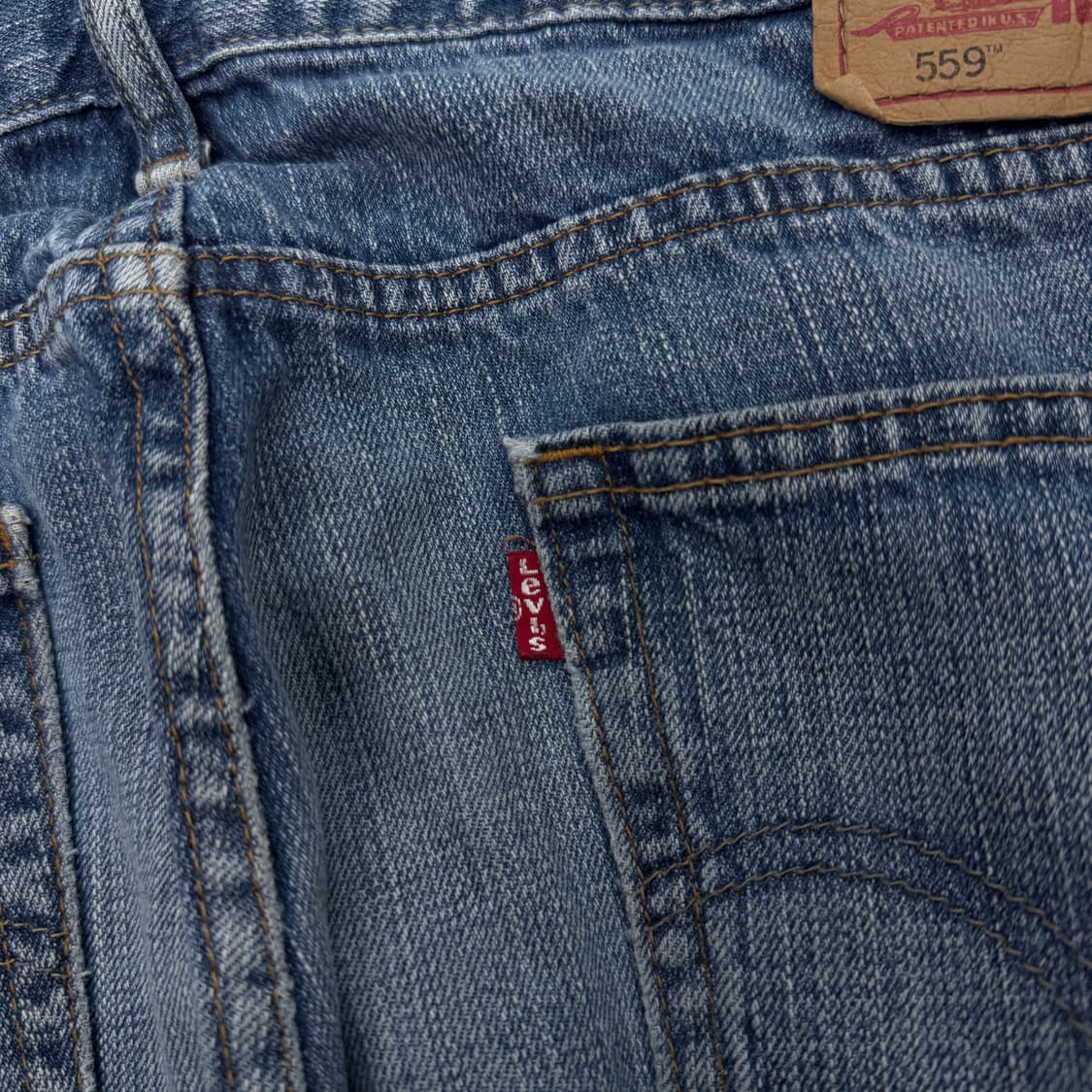 리바이스 559 새깅 워싱 와이드 스케이터 데님팬츠 상품이미지7