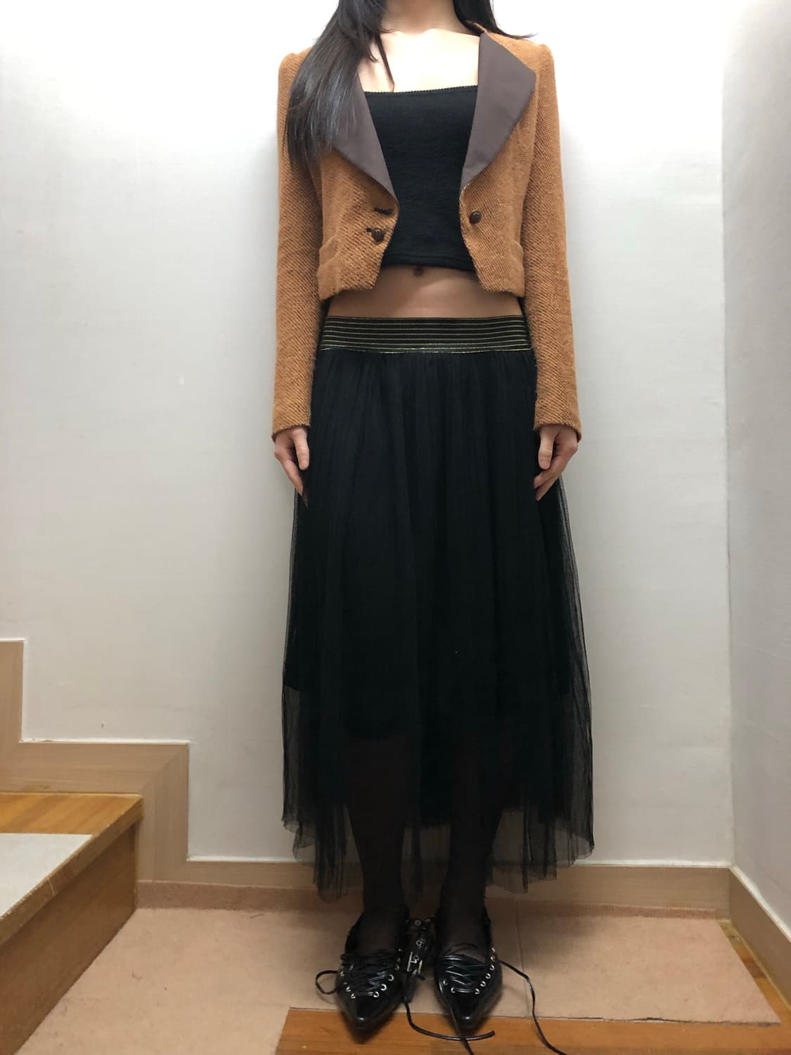 빈티지 블랙 레이스 스커트 상품이미지9