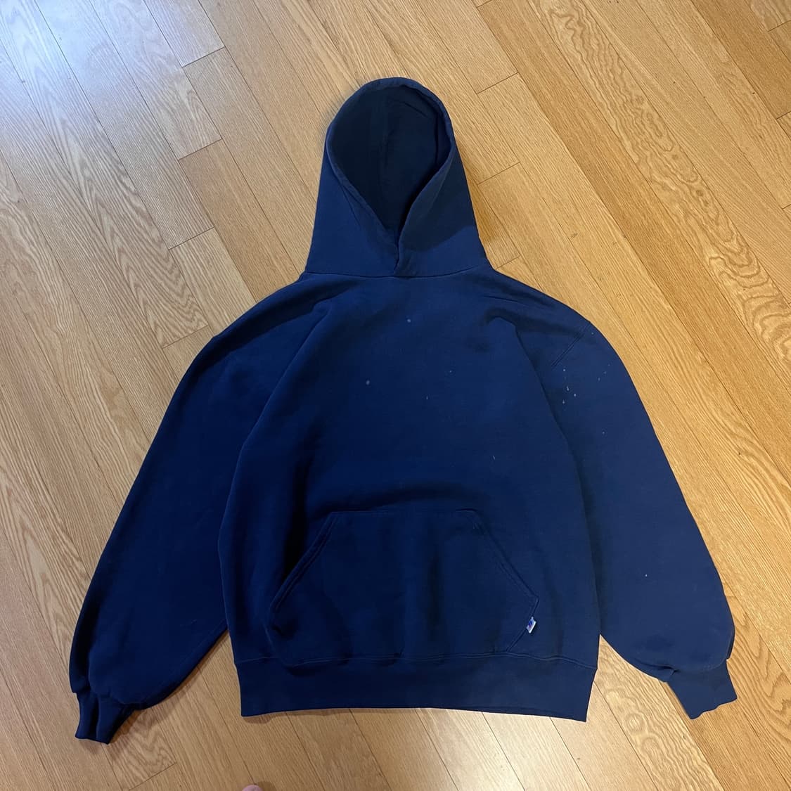 [L] 90s USA 빈티지 러셀 후드 네이비 상품이미지2