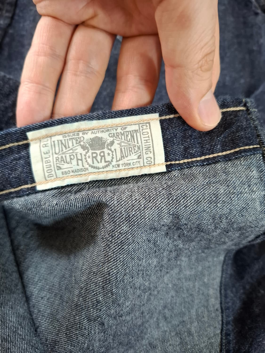 L 더블알엘 웨스턴 셔츠 진청 상품이미지5