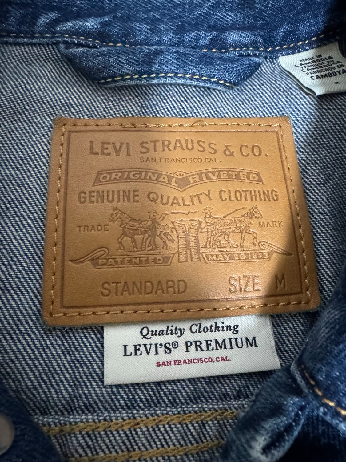 리바이스 프리미엄 청자켓 m 상품이미지3