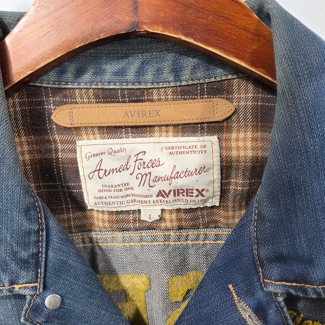[Avirex] 아비렉스 데저트 백로고 데님자켓 상품이미지5