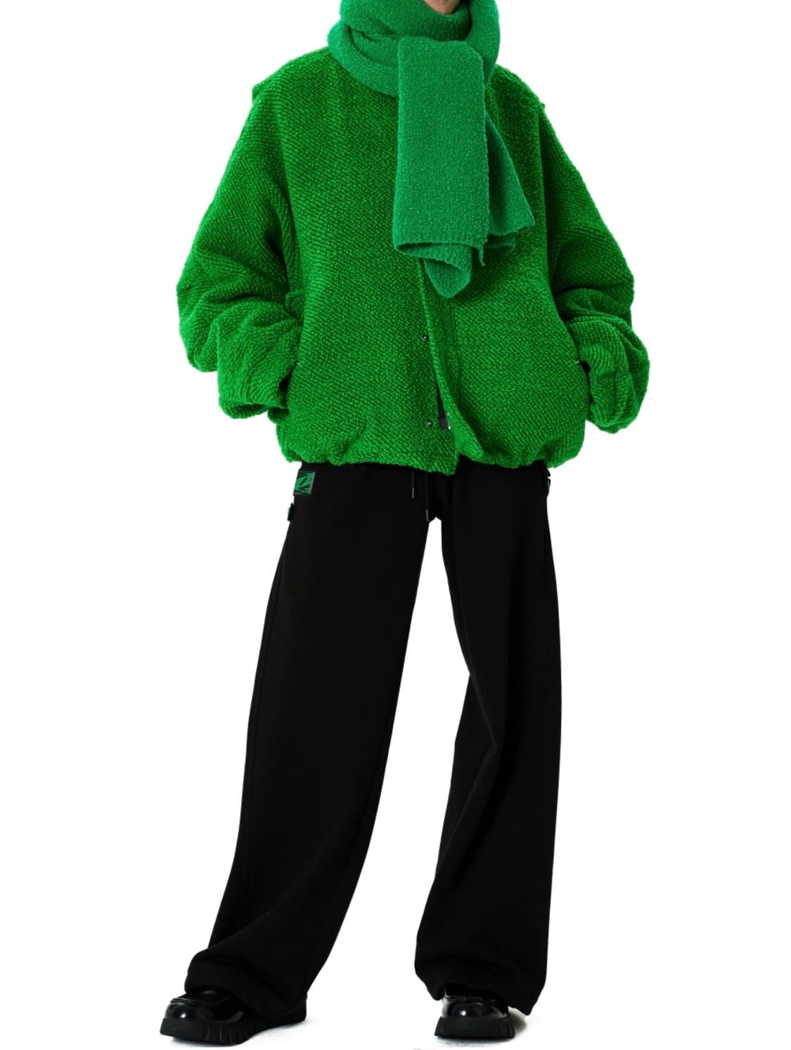 더 아이덴티티 프로젝트 울 머플러 자스민 컬러 새상품급 목도리 green 상품이미지6