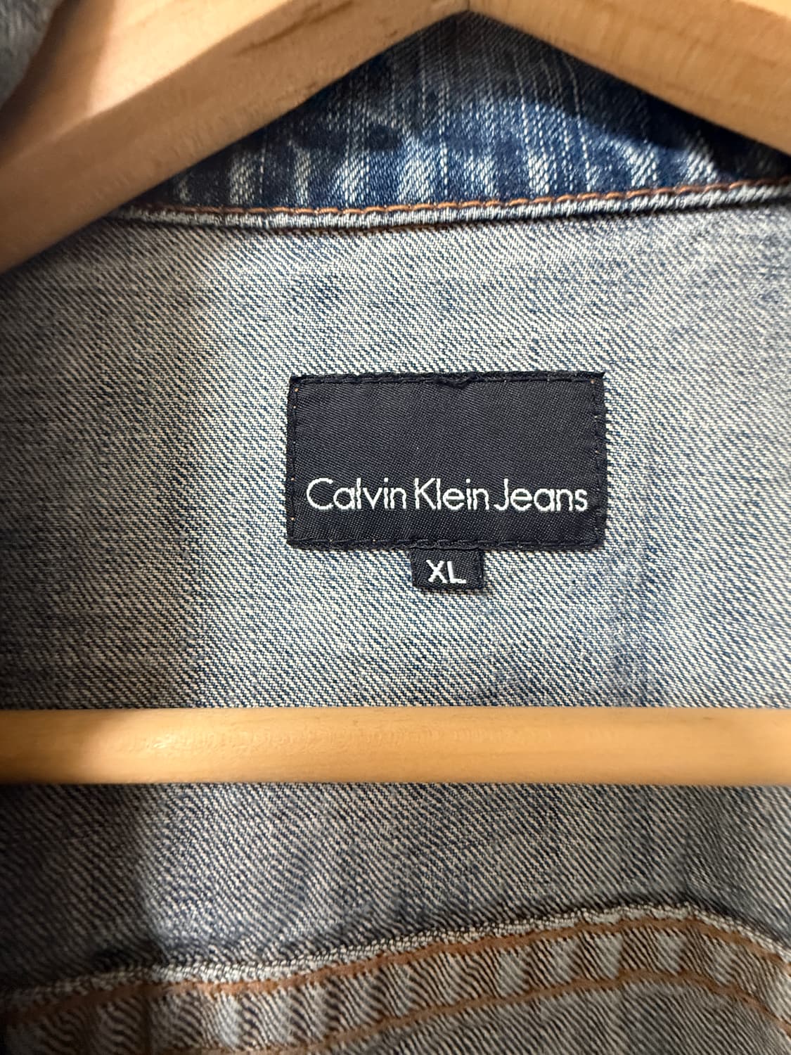 💙캘빈클라인 Calvin Klein 데님자켓 XL / 빈티지 워싱 청자 상품이미지6