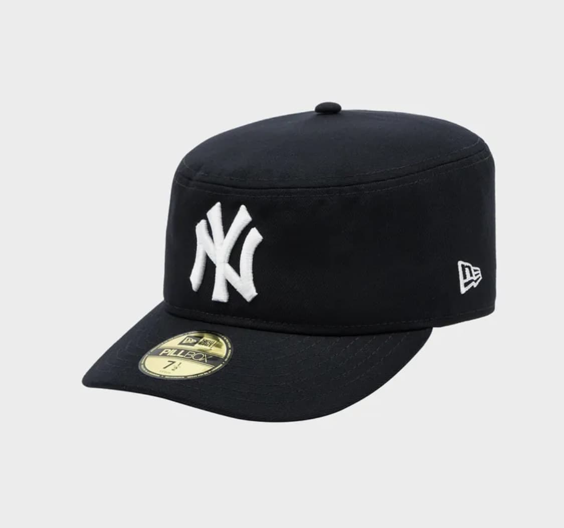 뉴에라 MLB 뉴욕 양키스 프리 커브드 필박스 피티드캡 네이비 714 상품이미지2