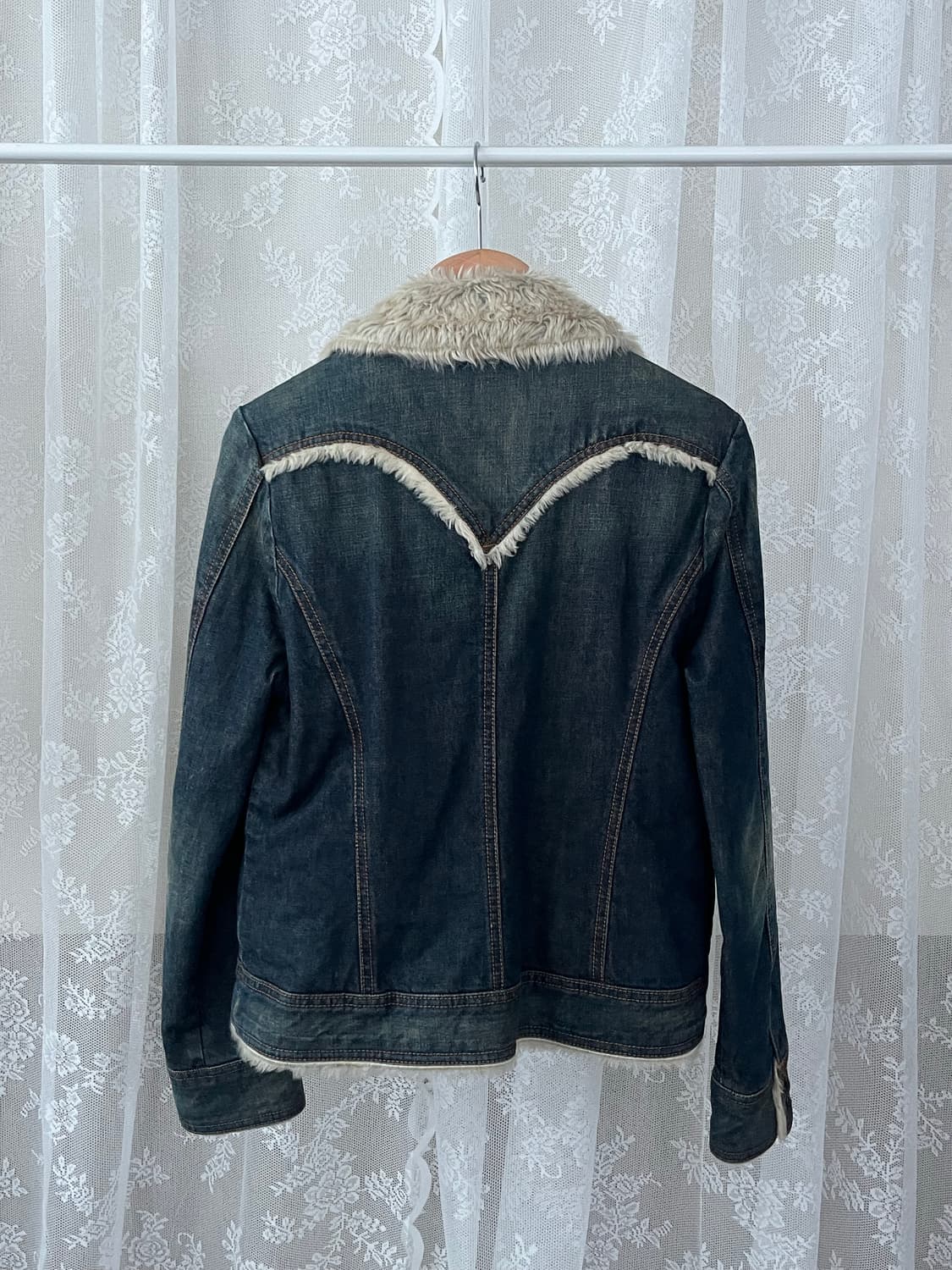 90) 리바이스 여성 양털 쉐르파 데님 자켓 상품이미지3