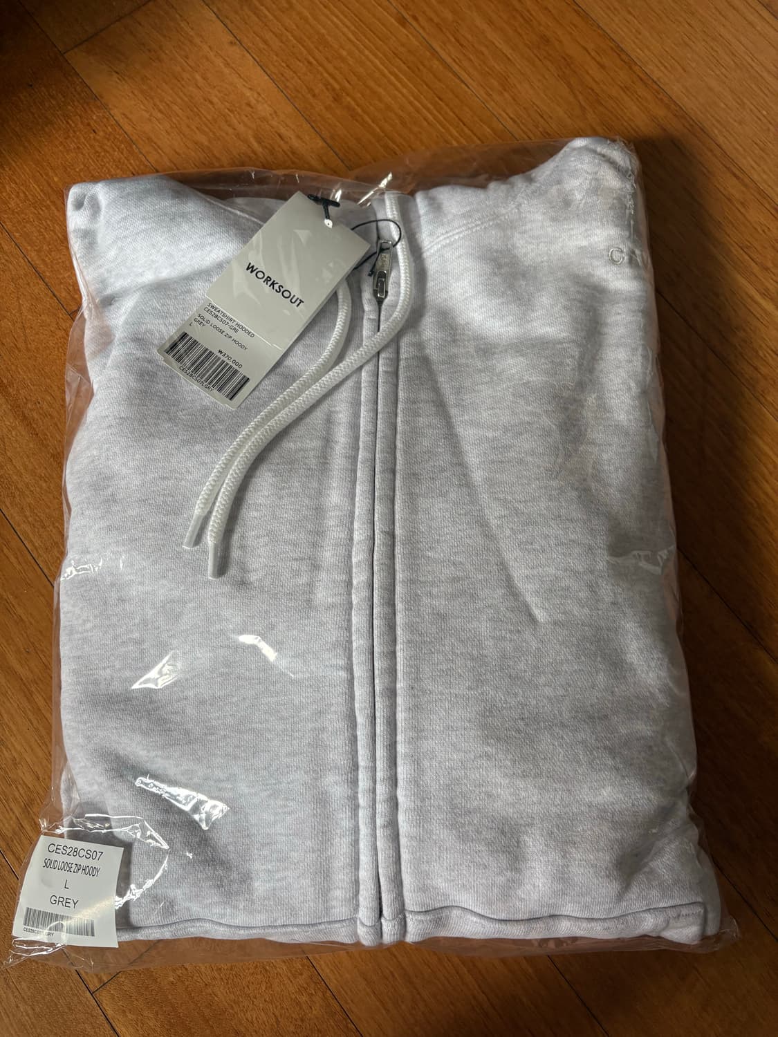 [L] 25FW 카브엠트 집 후디 그레이 새상품 상품이미지1