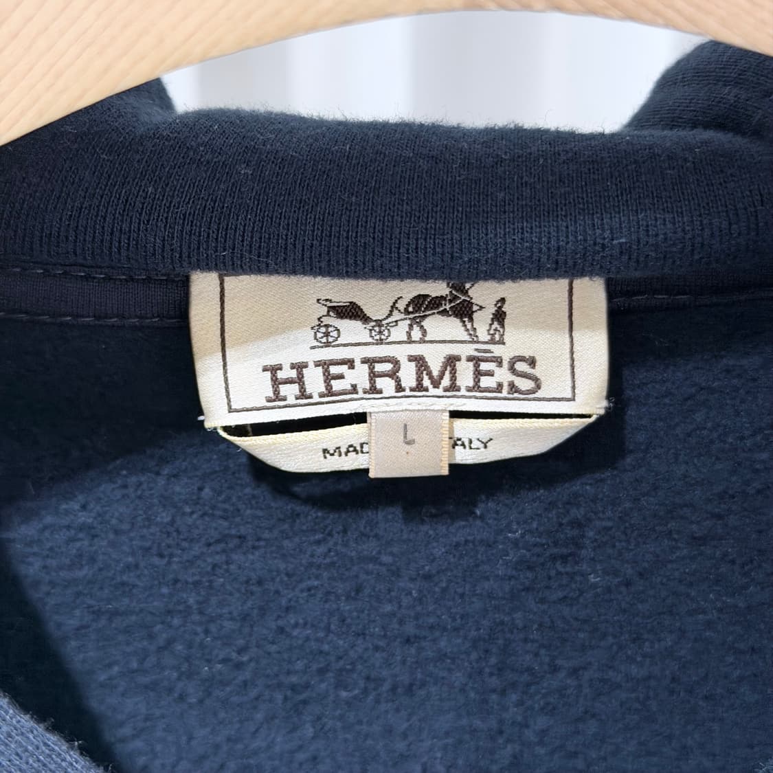 (A+/L,M) / 에르메스 런H 트레이닝 후드집업 팬츠 셋업 네이비 상품이미지3