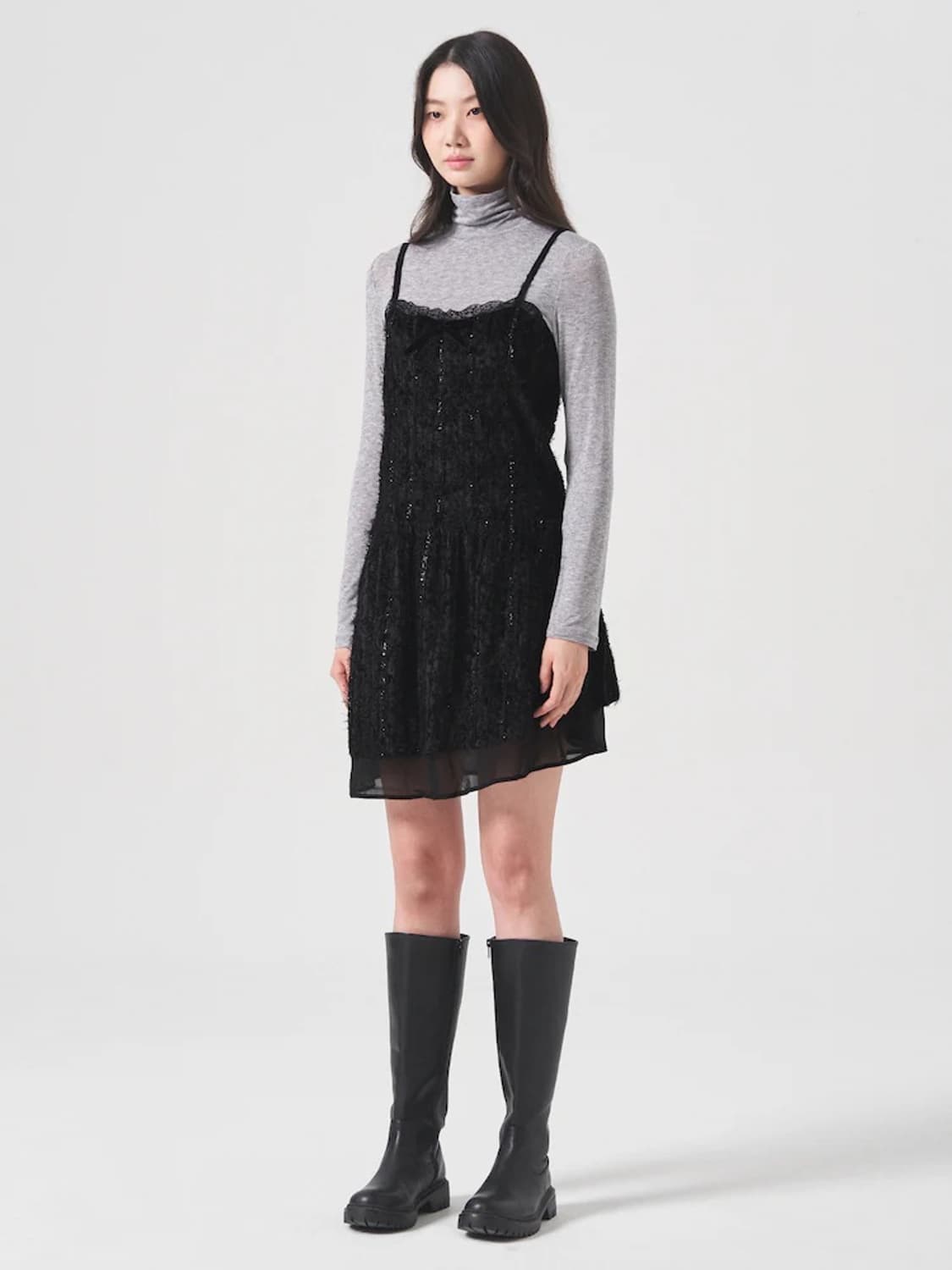 에잇세컨즈 자카드 벨벳 원피스 새상품 m 상품이미지2