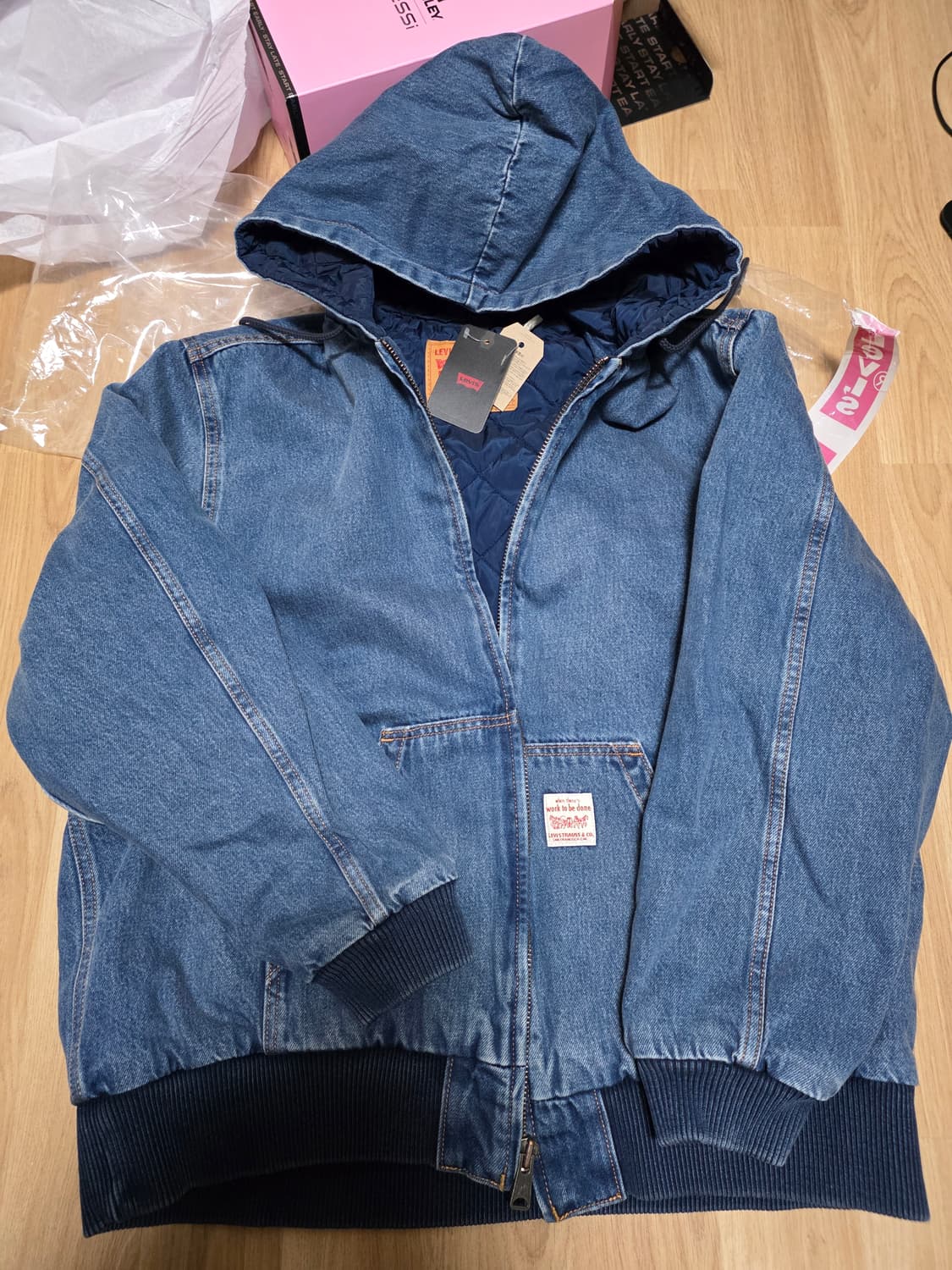 리바이스 데님 후드 워크 자켓 L 상품이미지1