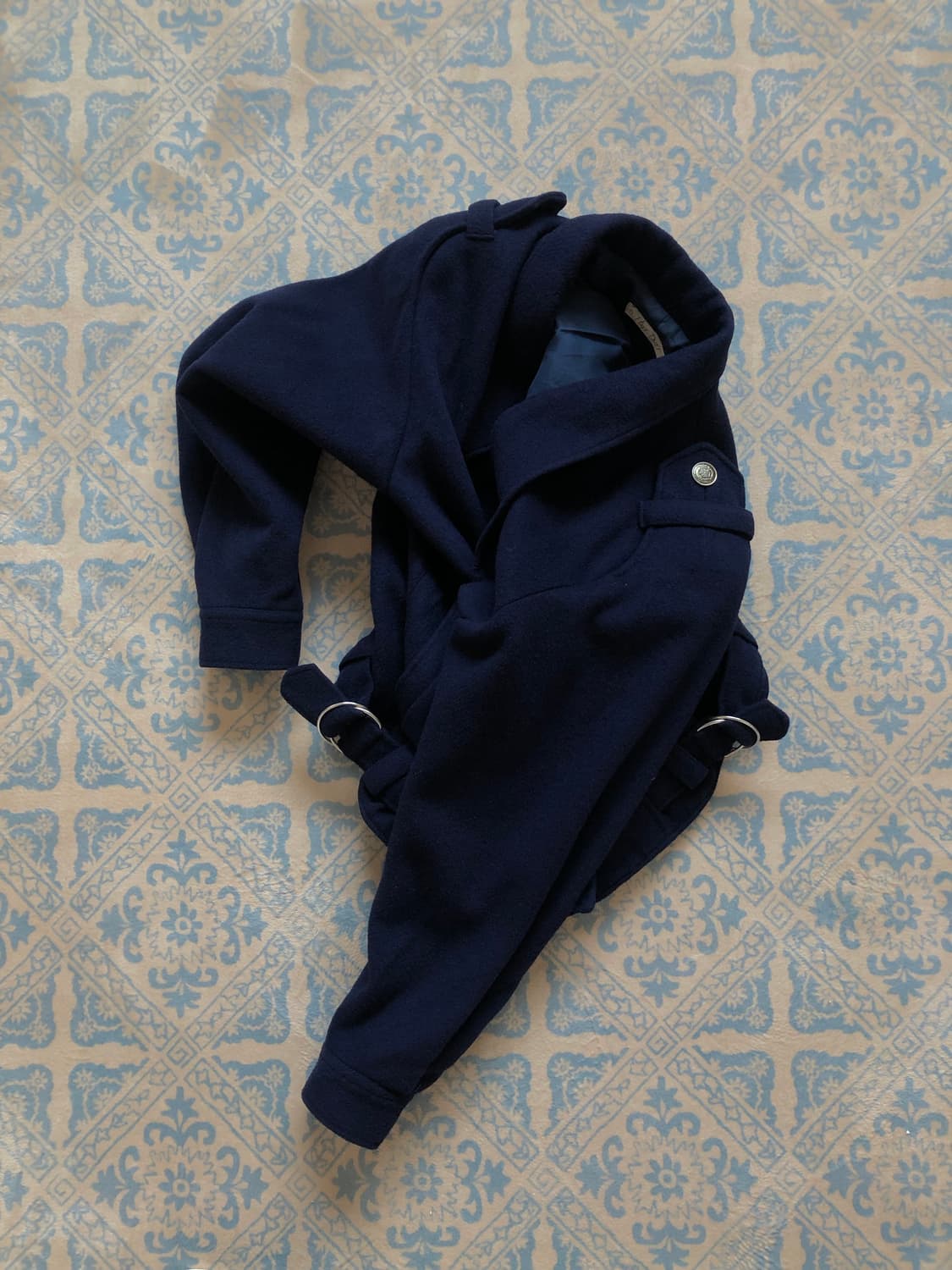 navy wool short jacket 상품이미지10