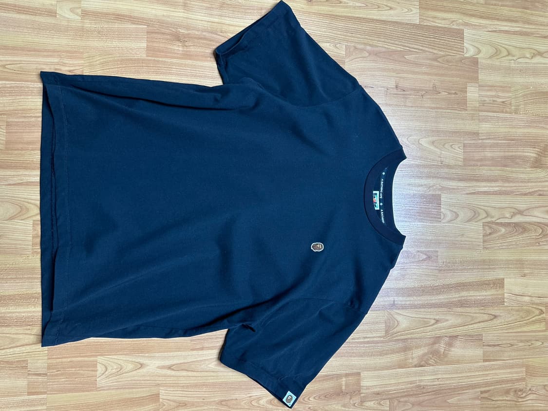 베이프 에이프 헤드 원 포인트 티셔츠 블랙 상품이미지1