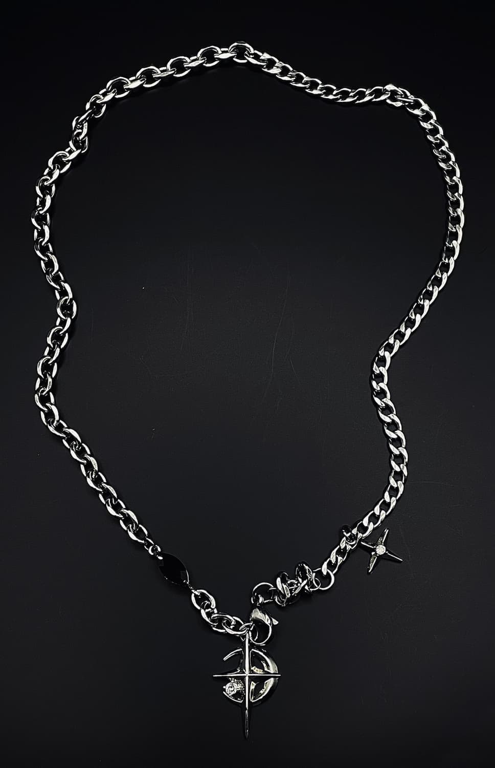 pcr053 The cross black necklace 상품이미지3