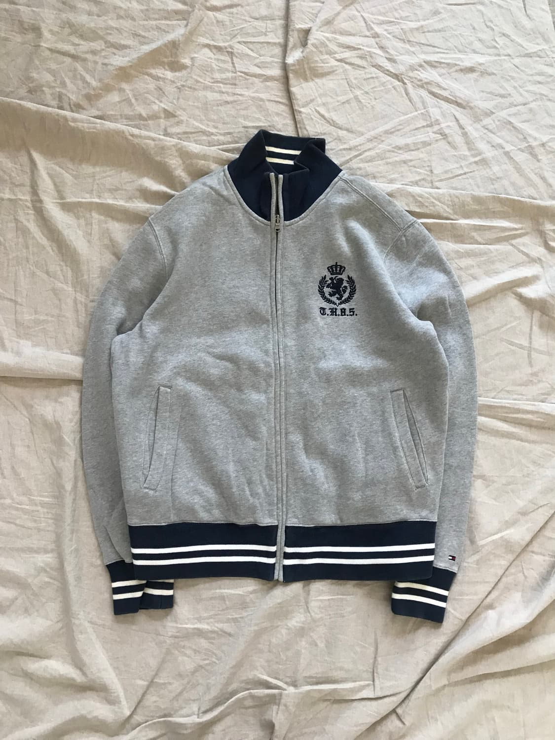 타미힐피거 클럽 로고 그레이 면집업 상품이미지5