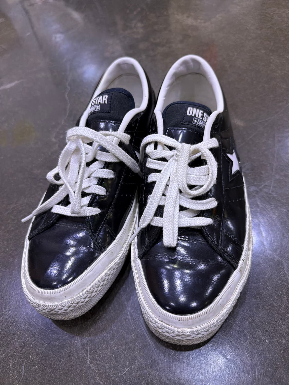 컨버스 올스타 원스타 레더 로우 스니커즈 블랙 250 상품이미지2