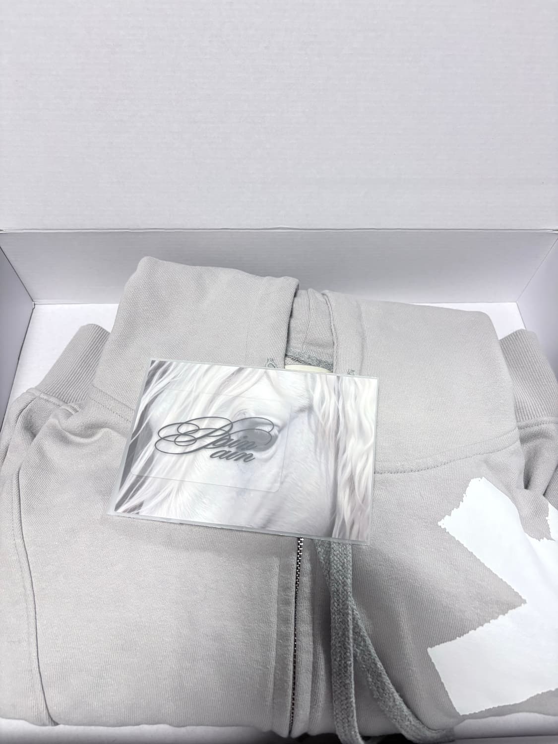 Bonnae hoodie zip-up gray 상품이미지2