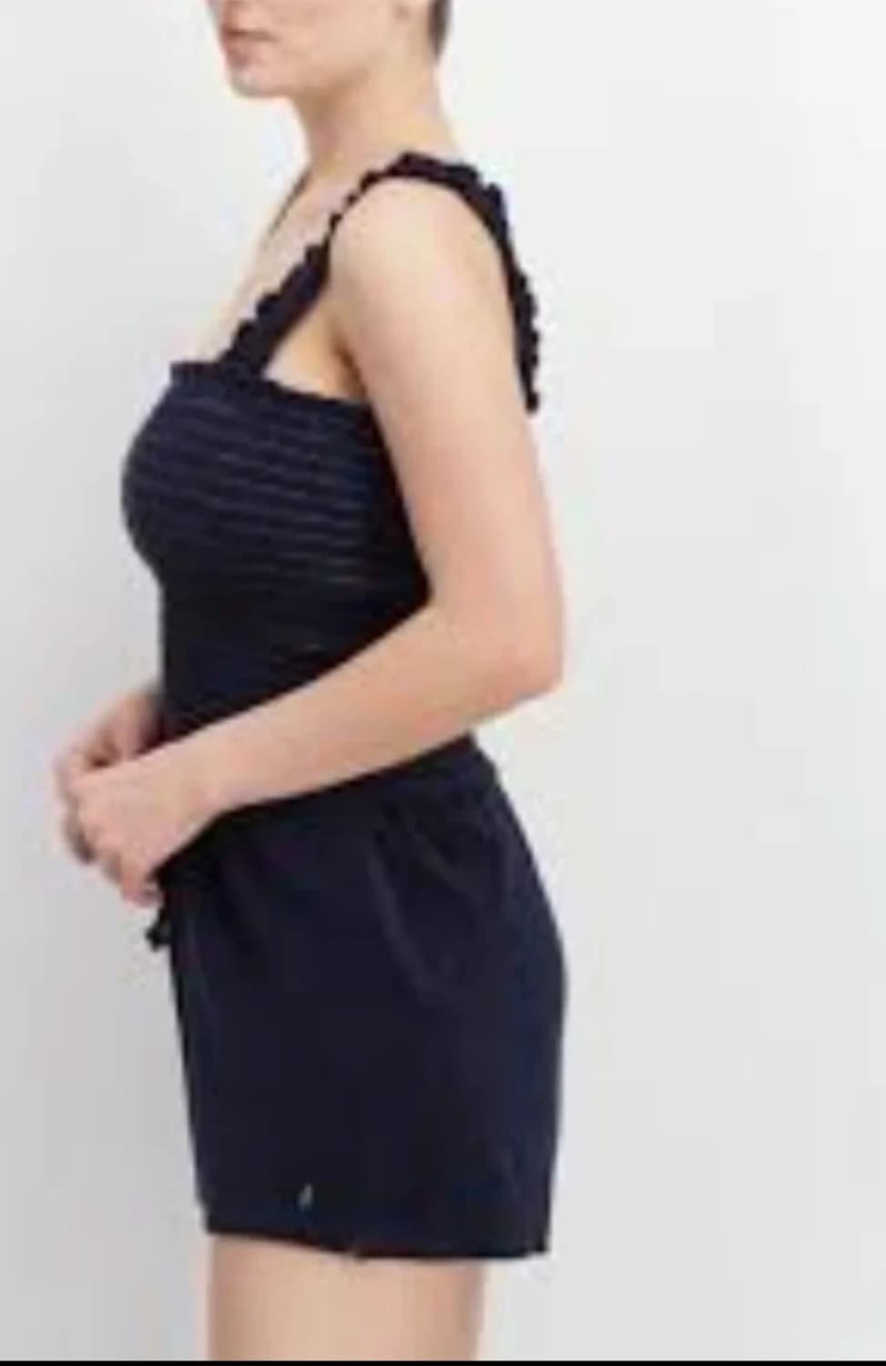 쥬시꾸뛰르(Juicy Couture)의 네이비  스모크 점프수트44-66 상품이미지5