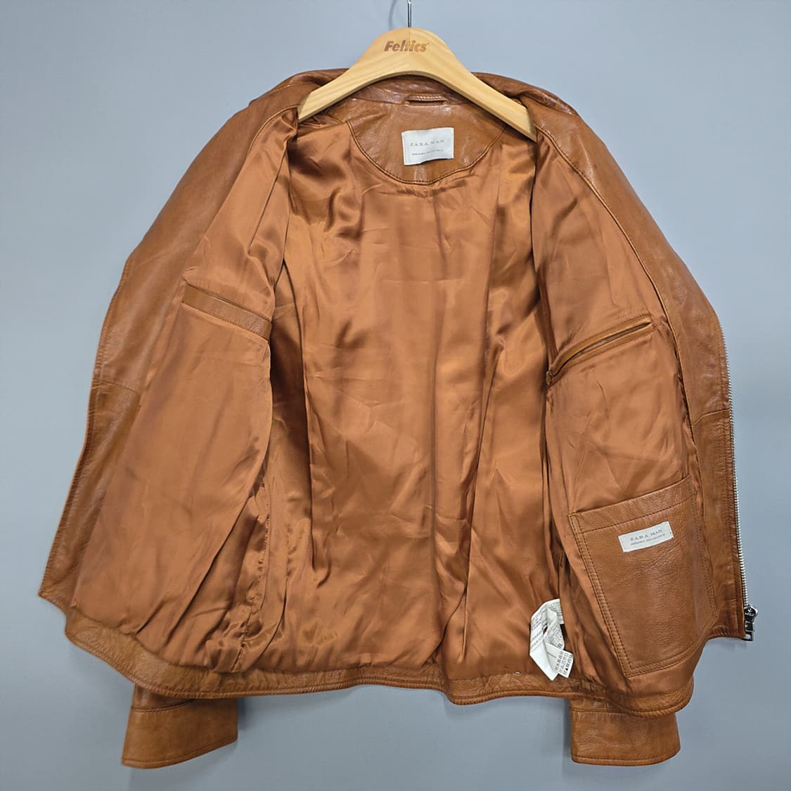 자라맨(zara man) 염소가죽 라이더자켓 S 상품이미지5