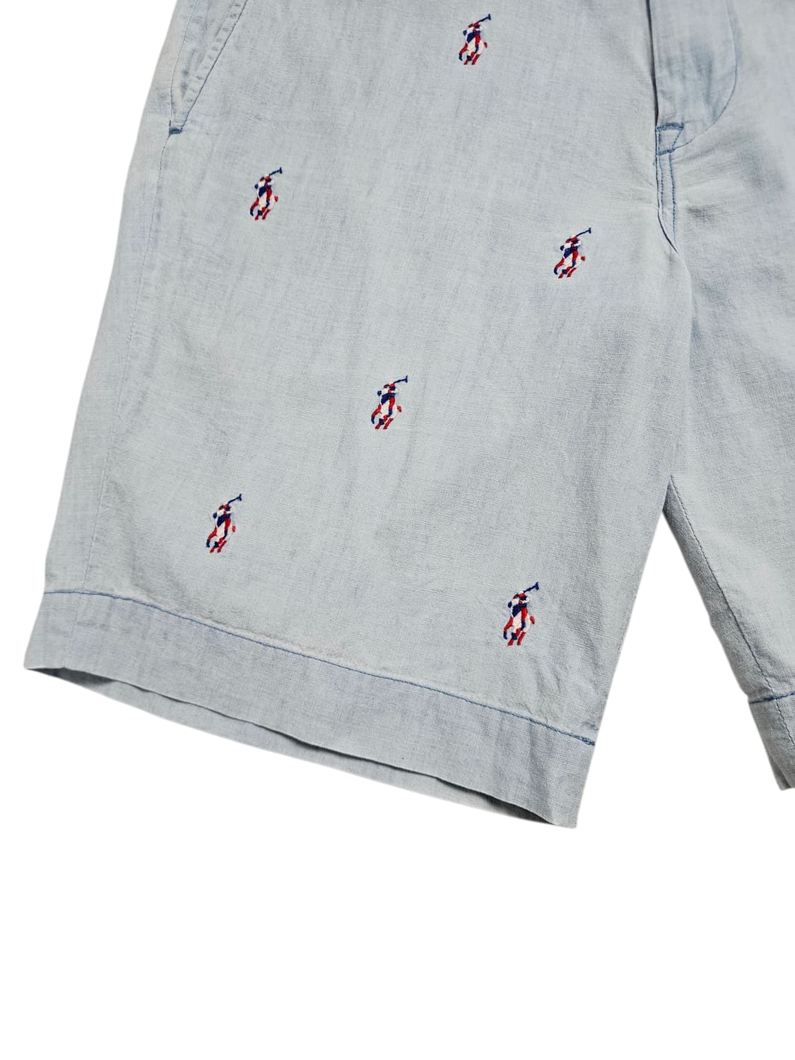 폴로 랄프로렌 신형 샴브레이 포니 자수 반바지 상품이미지4