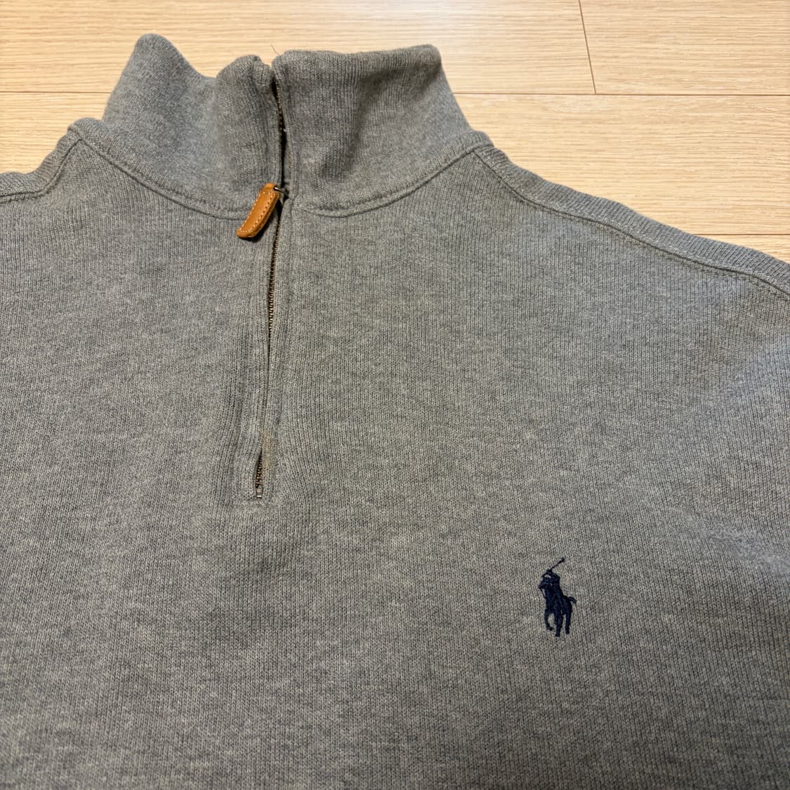 폴로 랄프로렌 그레이 코튼  반집업 스웨터 상품이미지3