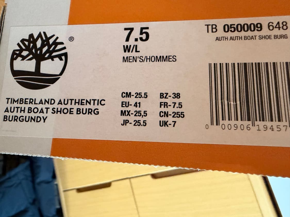 팀버랜드 어센틱 3 아이 클래식 러그 버건디 255 새상품 상품이미지4