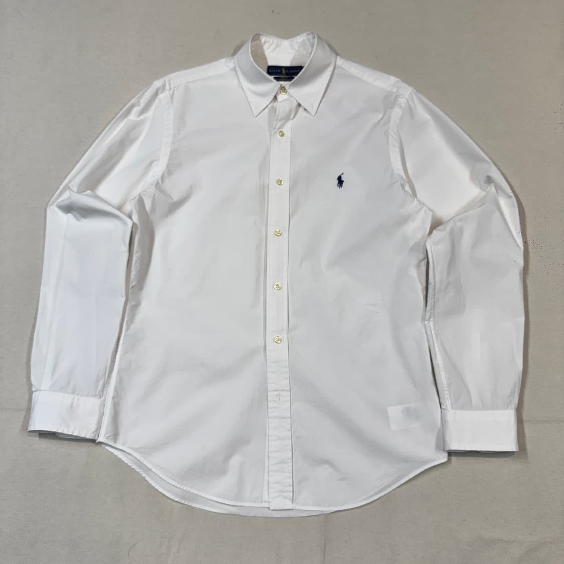 M) 폴로 랄프로렌 클래식 화이트 포플린 셔츠 슬림핏 상품이미지1