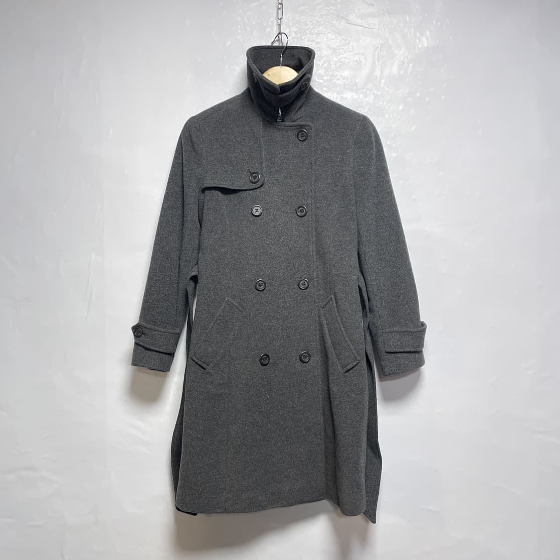 랄프로렌 캐시미어 혼방 모직 더블코트 그레이 150/76A 상품이미지2