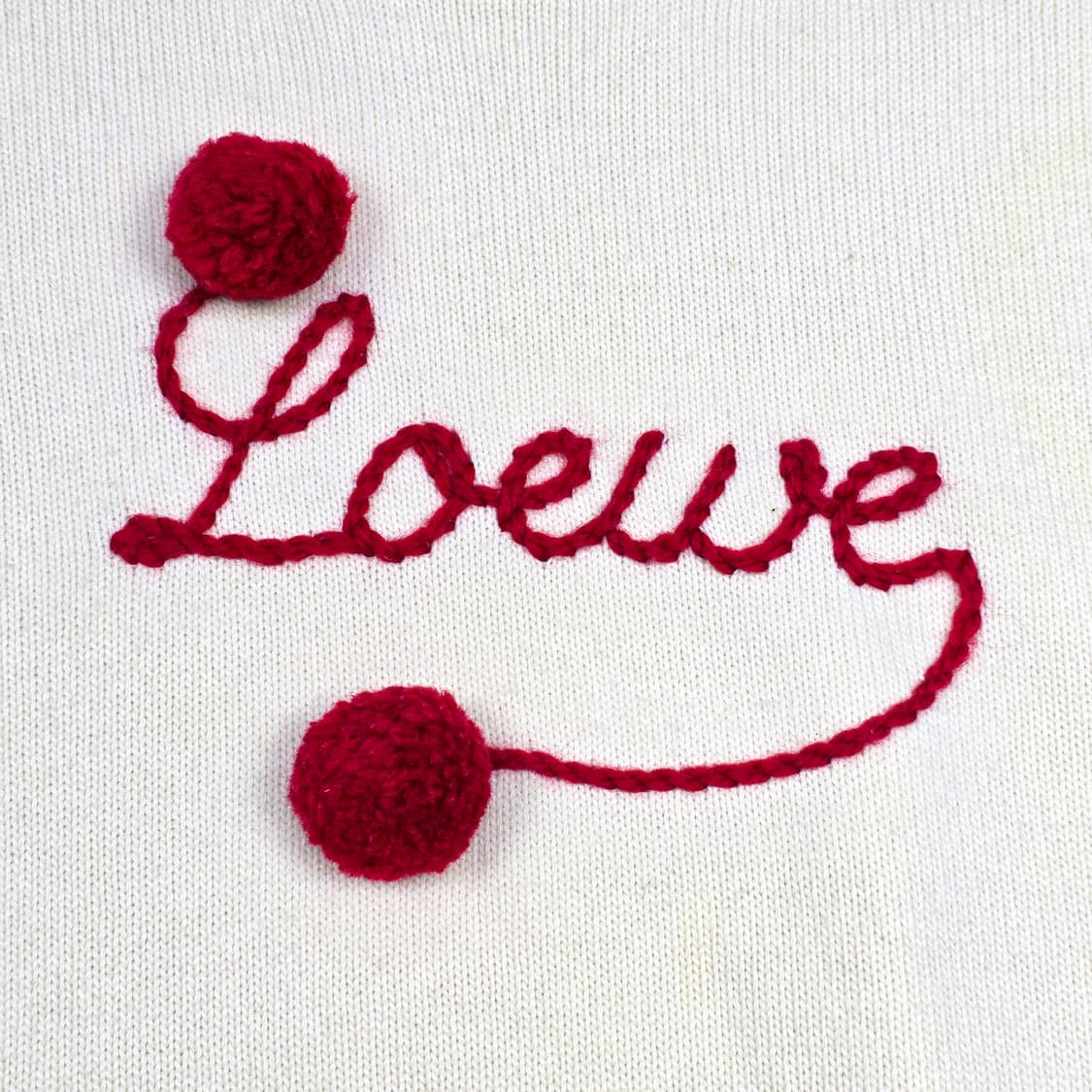 로에베 폼폼 엠브로이더리 니트 상품이미지3