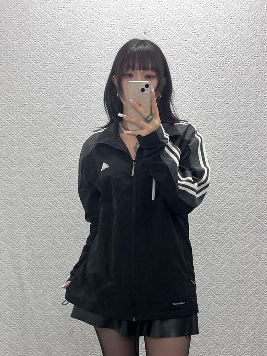 아디다스 올드스쿨 레트로 배색 바람막이 자켓 110 C11149 상품이미지1