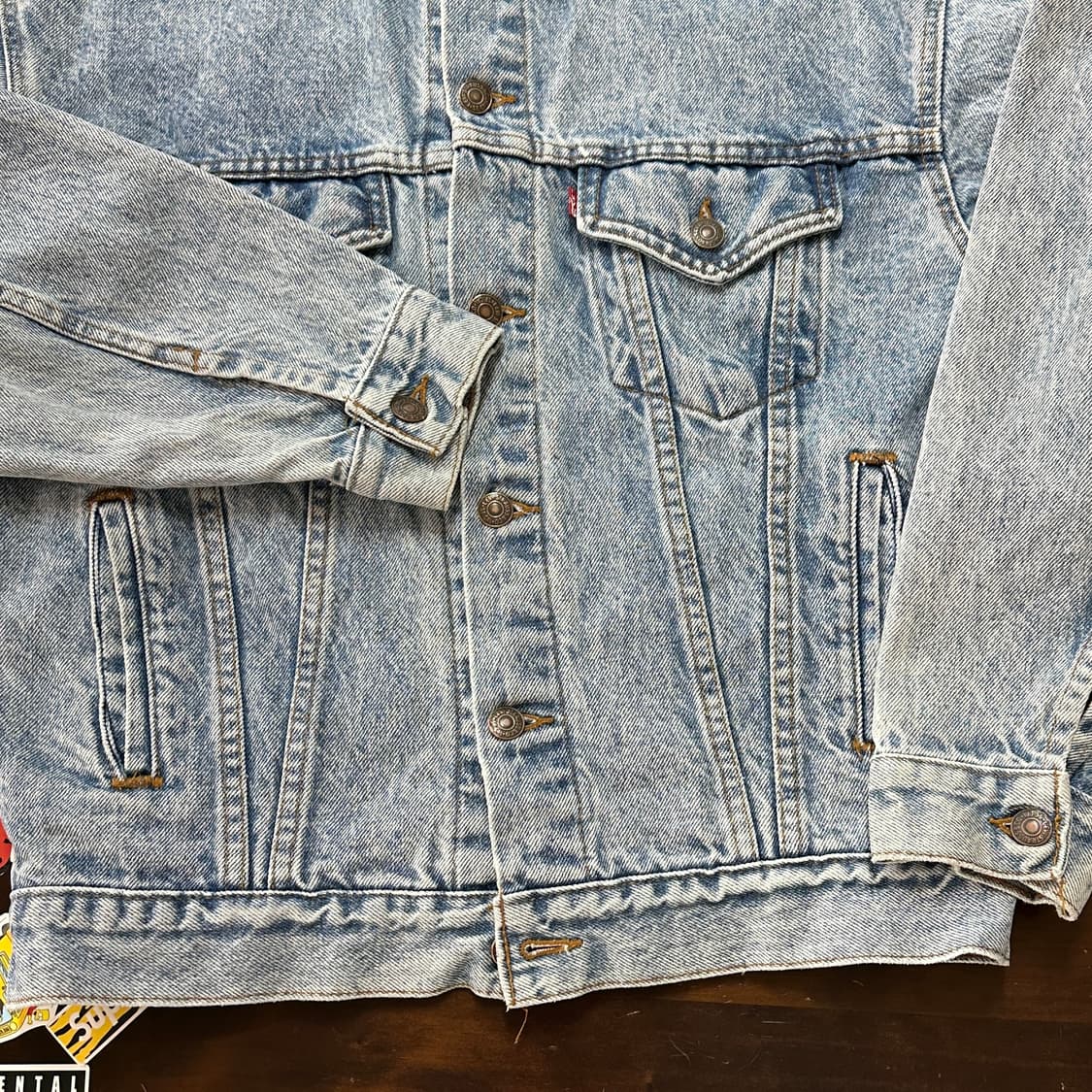 80s USA 리바이스 데님 트러커 자켓 L 상품이미지4