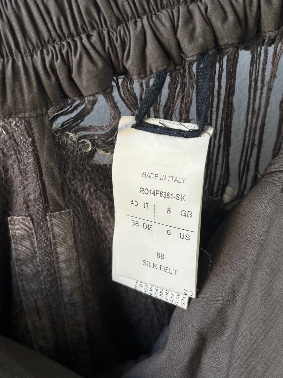 릭오웬스 14FW 펠트 복싱 쇼츠 상품이미지7